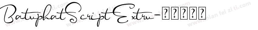 BatuphatScript Extru字体转换